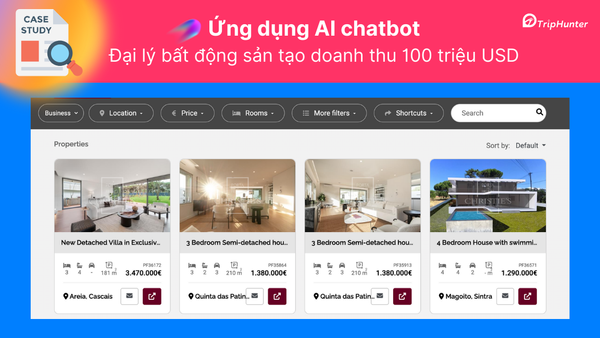 Đại lý bất động sản dùng AI chatbot đạt doanh số 100 triệu USD
